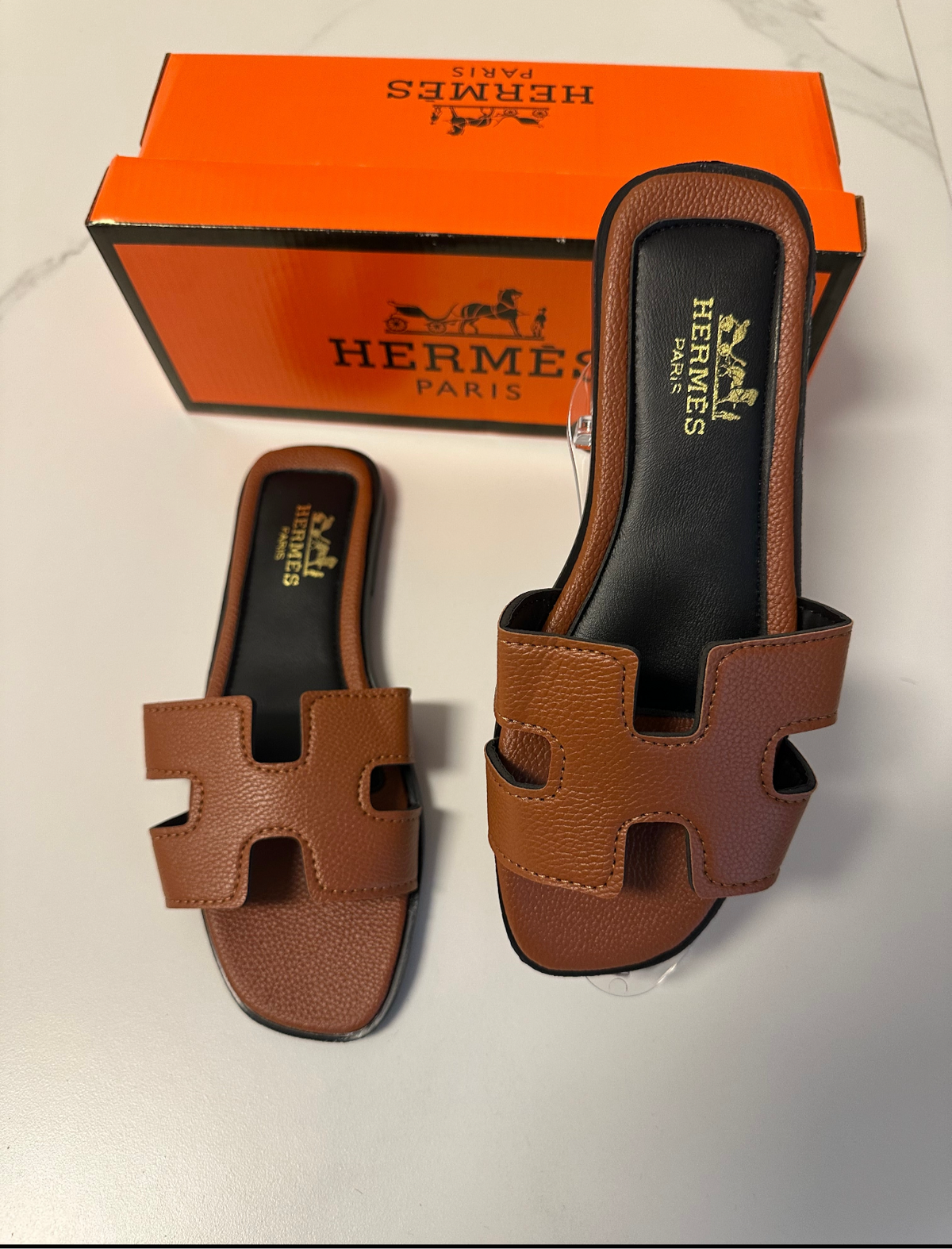 Hermes Slide Καφέ